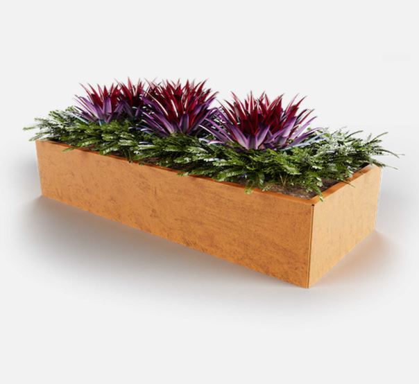 400x800 FIX. HEIGHT PLANTER BOX S-CURVE