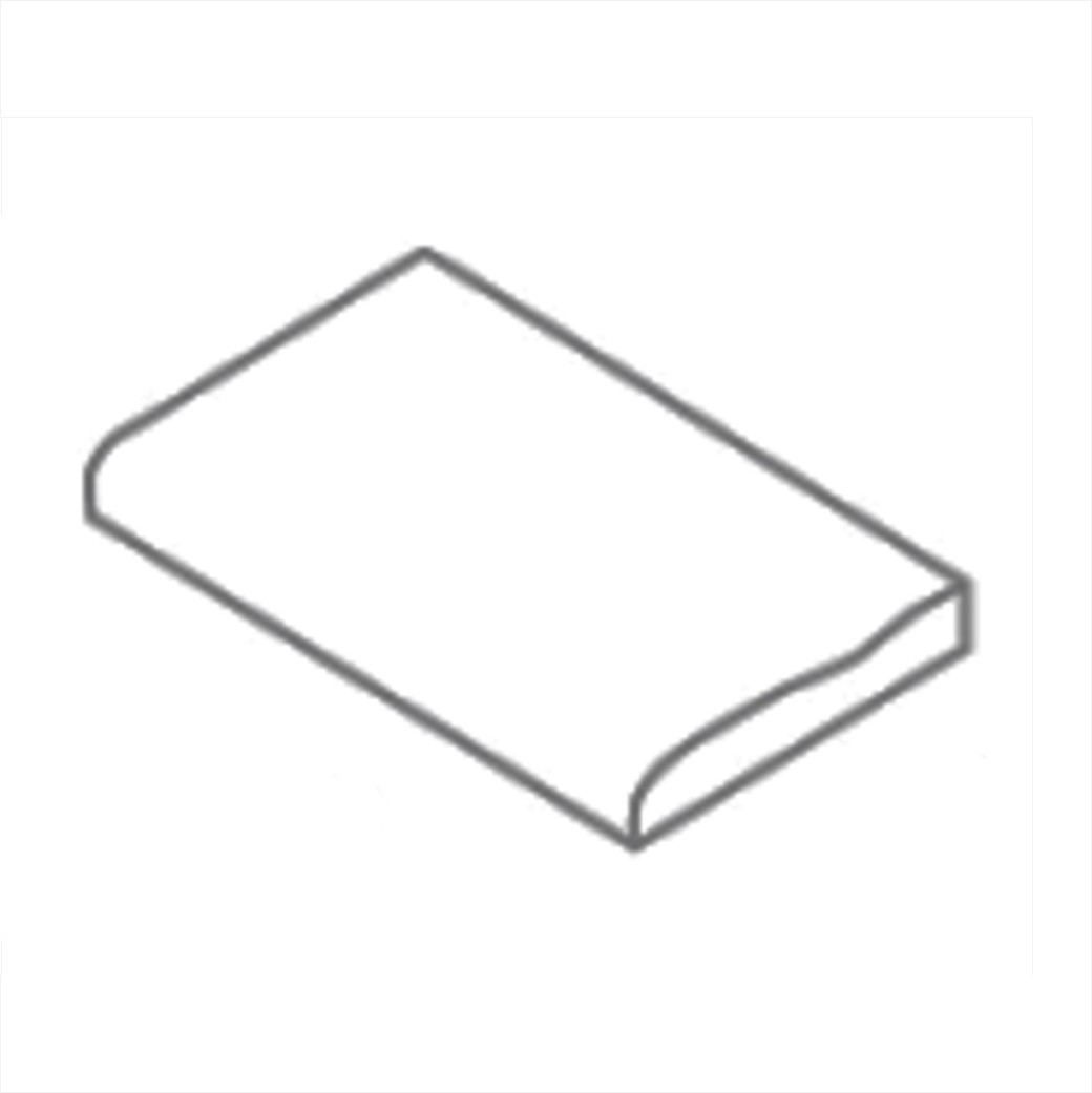 BRADSTONE BULLNOSE GREY GREEN 450X310X40