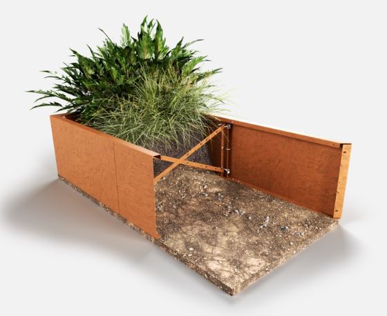 560x400 FIX. HEIGHT PLANTER BOX S-CURVE