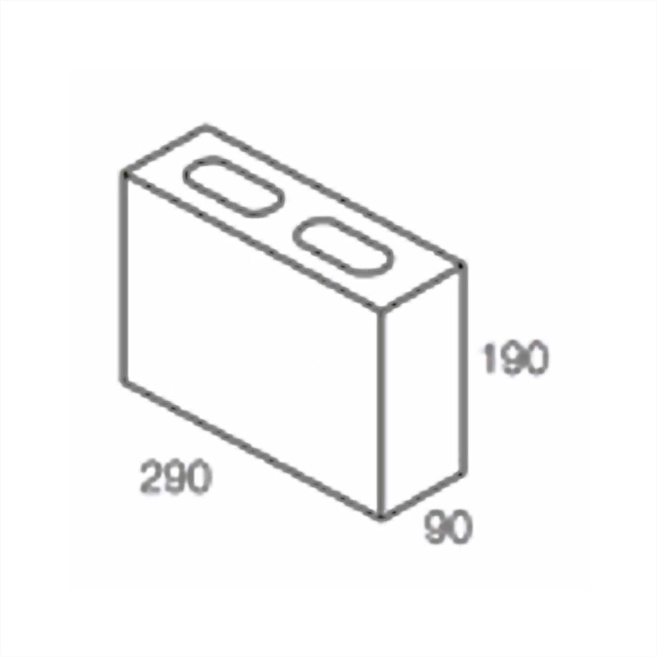 GREY BLOCK 3 QUARTERS 10.02 90X190X290