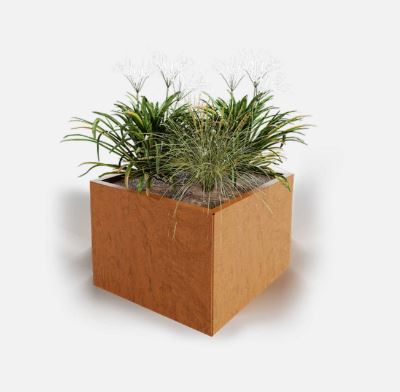 400x400 FIX. HEIGHT PLANTER BOX S-CURVE