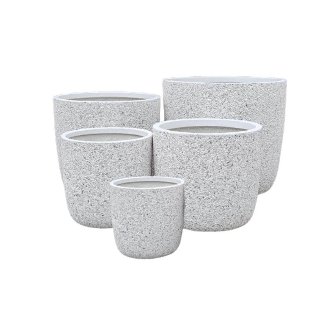 PRAGUE EGG SET PEBBLE WHITE