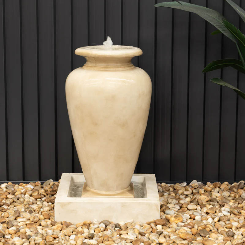 CAROLINA FOUNTAIN SML SANDSTONE SEASONAL