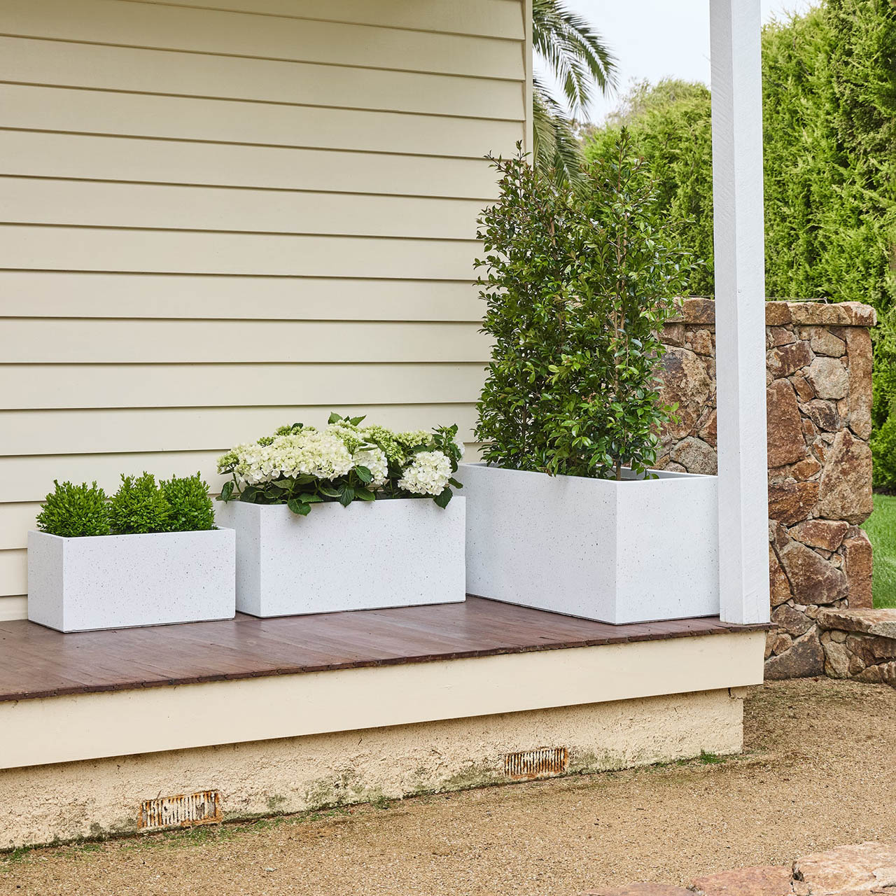 ASHER TROUGH SET WHITE TERRAZZO SEASONAL