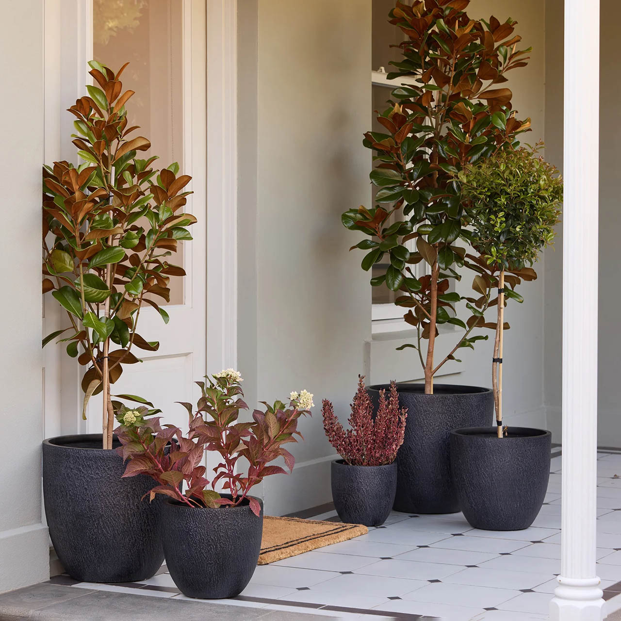 SLATE EGG SET BLACK SEASONAL