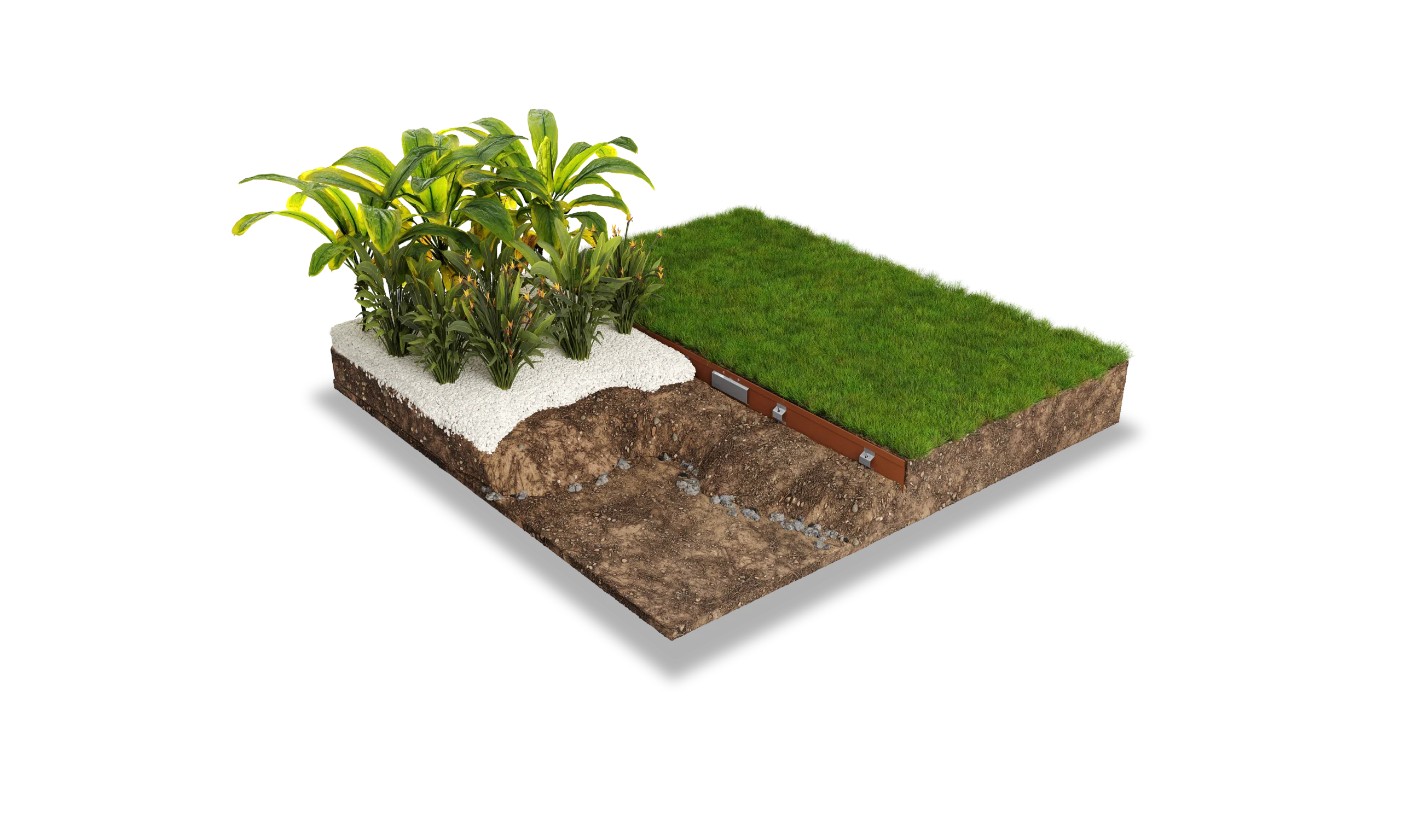 STRAIGHTCURVE CLICKCONNECT RIGID 100MM (WEATHERED STEEL)