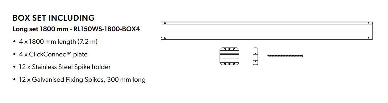 STRAIGHTCURVE CLICKCONNECT RIGID 150MM (WEATHERED STEEL) - Image 4